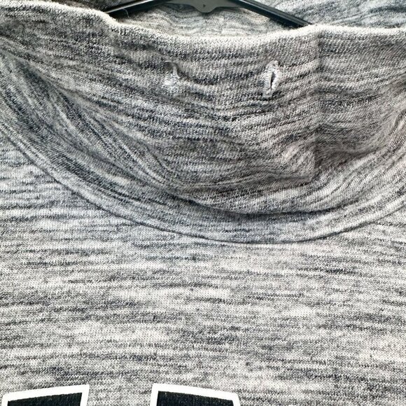 Victoria's Secret PINK Gray Logo Cowl Neck Sweatshirt - Medium - Picture 4 of 6